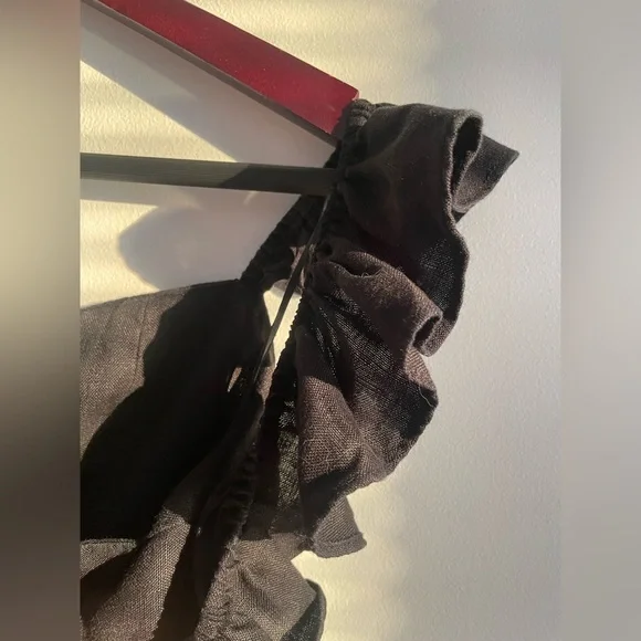 Reformation Black Linen Vecchio Maxi Dress - Picture 8 of 13